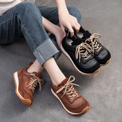 Shanghai Jieshu Autumn and Winter New Platform Sports Leisure Moral Training Shoes Retro Single Shoes Comfortable College Style Women's Shoes