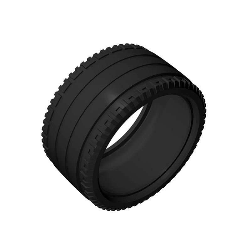 50g MOC Educational Building Blocks: Compatible 68.8x36mm Tire (Part 44771) Standard