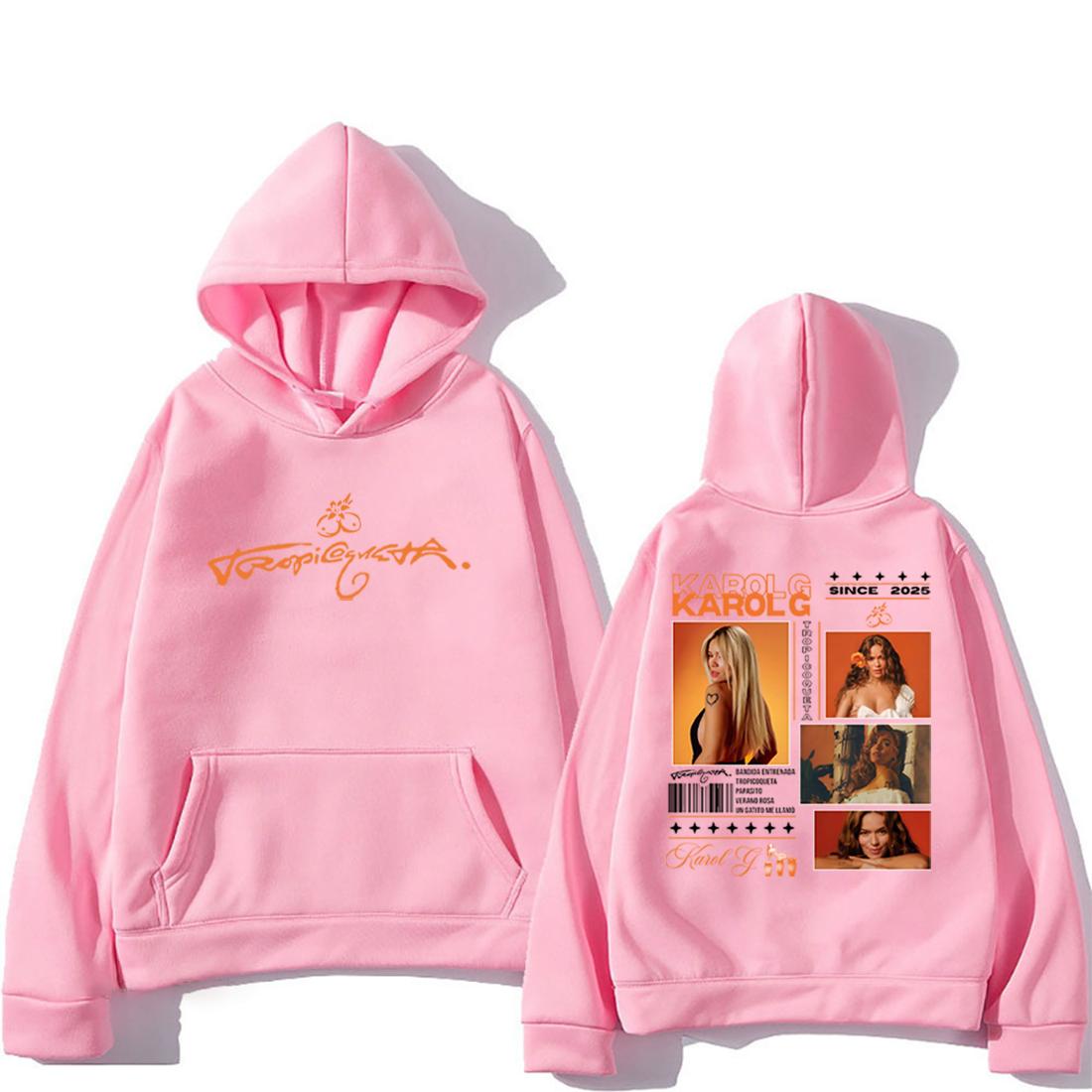 

Karol G 2025 New Album Tropicoqueta Hoodies Men Women s Fashion hoodie Long Sleeve Fleece streetwear vintage crewneck sweatshirt M