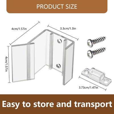 Clear Sliding Mirror Door Latches Easy To Use Sliding Mirrored Travel Door Latches Travel Trailer Door Security for Home