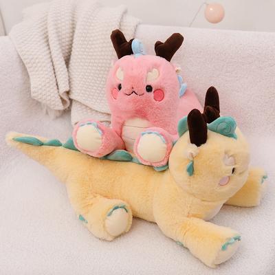 Ejderha Yılı Maskot Bebek Ejderha Bebek Kız Uyku Yastığı Peluş Oyuncaklar Yıllık Toplantı Hediyesi Bebek