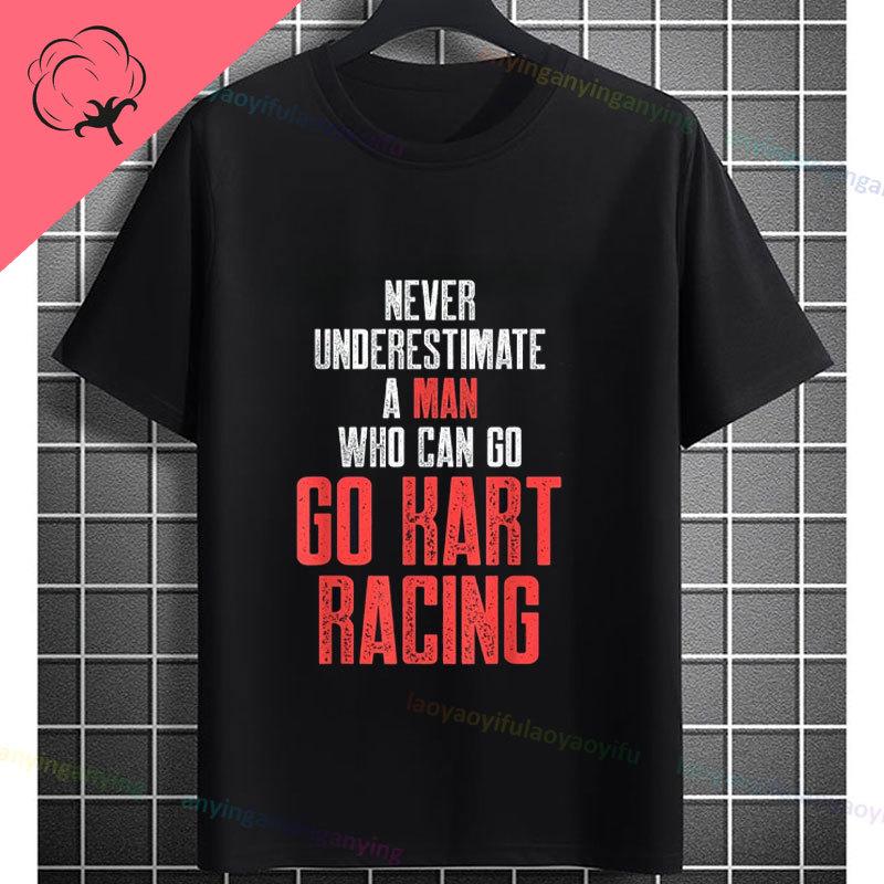 Go Kart Racing Karting Driver Enthusiast Carting Retro Graphic Tshirt Fashion Casual Wear Shortsleev Oneck 100 Cotton Tshirt