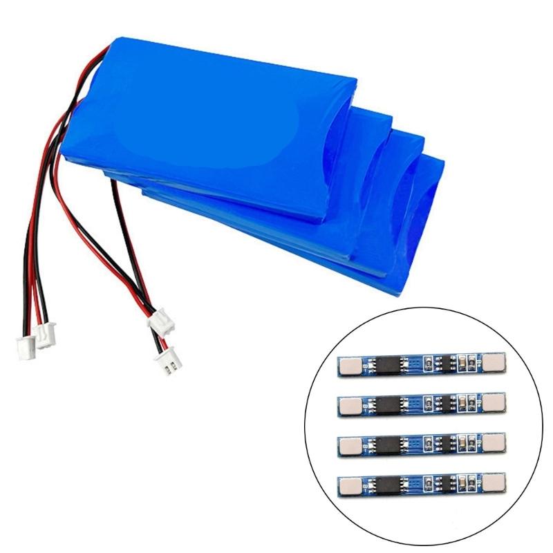 Pack Of 4 1S 3.7V 18650 Lithiums Battery Protections Circuit Board For 18650 LiBatteries Charging Module Long Last