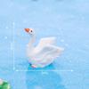 Simulierte Weiße Schwan Tierfiguren Moos Ökologische Flaschen Steingarten Dekorationszubehör und Kleine Ornamente