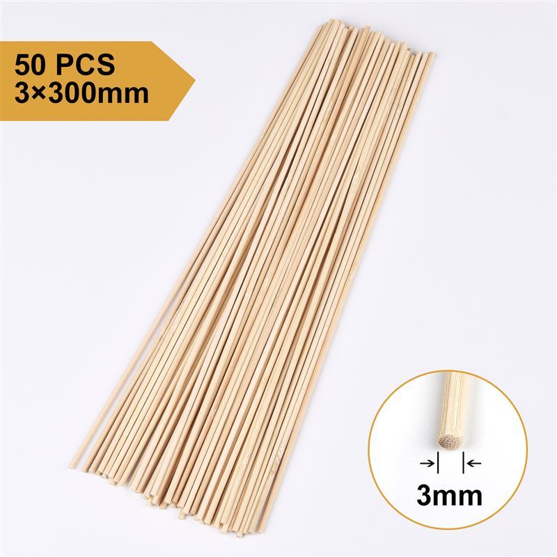 

Bamboo Craft Round Rod Model Toys Building Carving Handicraft Educational DIY Accessories Bamboo S Stick Size 300*3/4/5/6/8/10mm