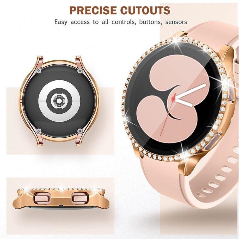 Für Samsung Galaxy Watch 5 4 40 mm 44 mm Glas-Displayschutzfolie Diamant-Hülle
