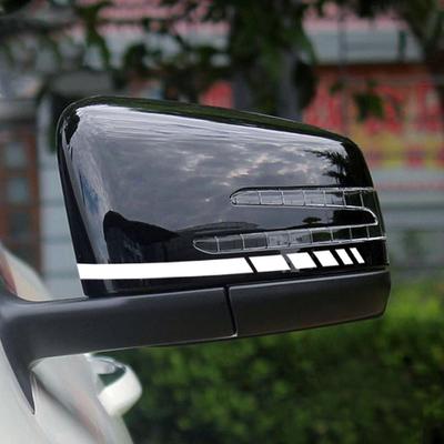 2 ADET Çizgili Sticker Dikiz Aynası Çıkartması Mercedes Benz ABCE CLA SVR ML AMG W176 C117 W205 W204 W213 W212 C253 Çıkartması