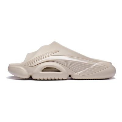 Li Ning Badfive Slide Sandales à une sangle silencieuses Sandales pour hommes Kaki brumeux ABTT003-3