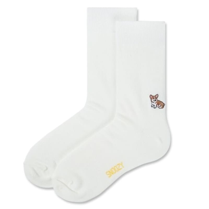 SNOOZY EM-White (Welsh Corgi 2)