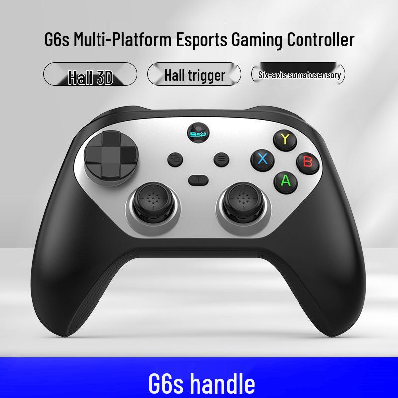G6S Trådløs Bluetooth Gaming Controller til PC, Switch, Android og iOS med Dobbelt Hall Vibration og Rapid Fire Funktion