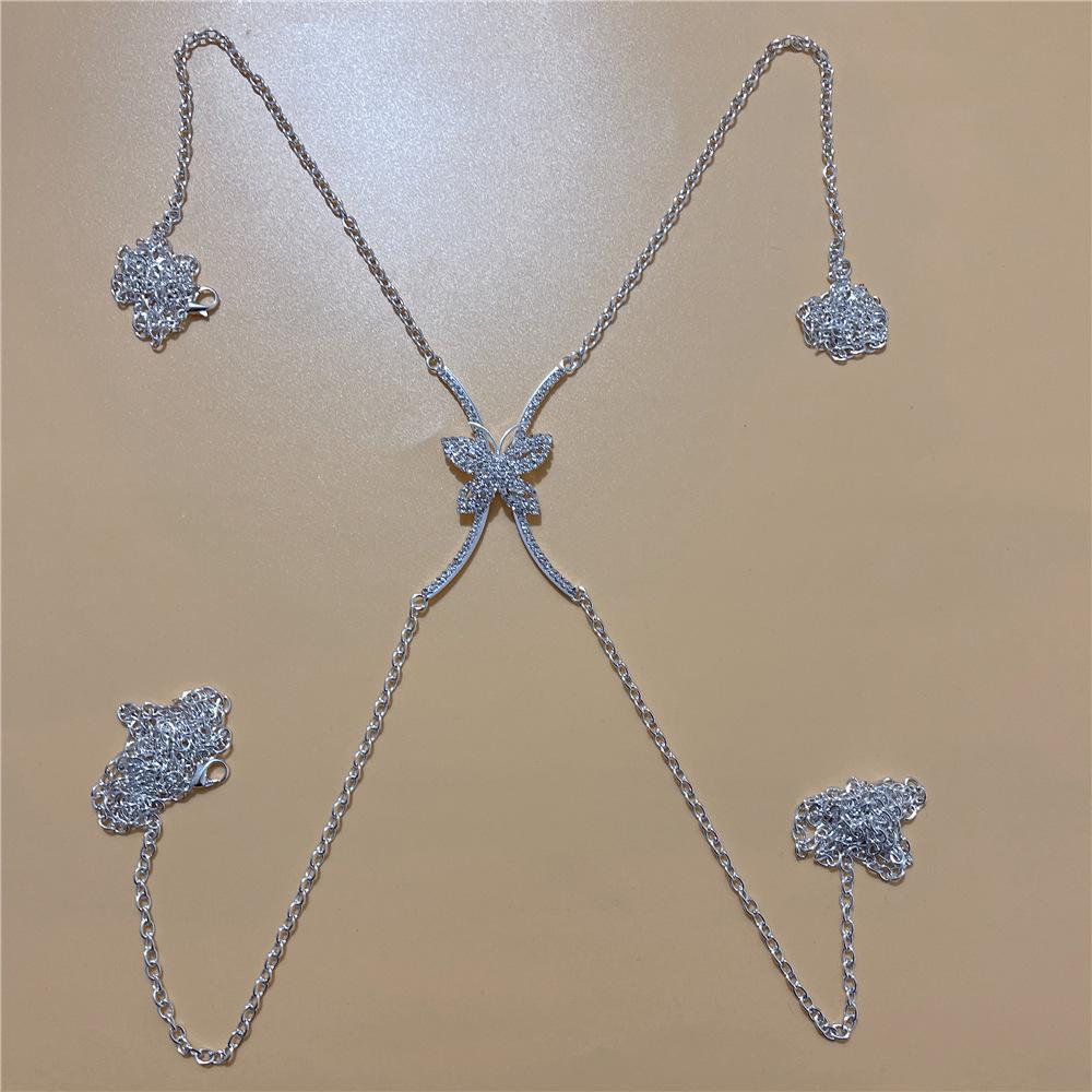 Hot-selling Elegant Ladies Butterfly-shaped Chest Support Catwalk Sexy Chest Chain Body Chain