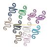 92MF 10/14/15 Pcs Snake Shape Crochet Rings Tension Guide Yarn Rings Knitting Accessories for Mother Women