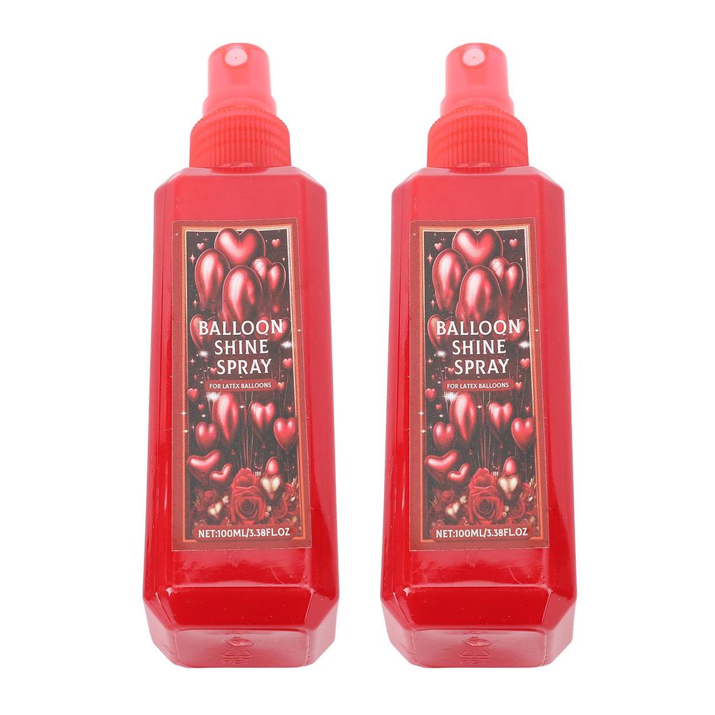 2 ks 100ml Sprej na lesk balónků Dlouhotrvající Vysoce lesklý Sprej na balónky na Svatby Narozeniny