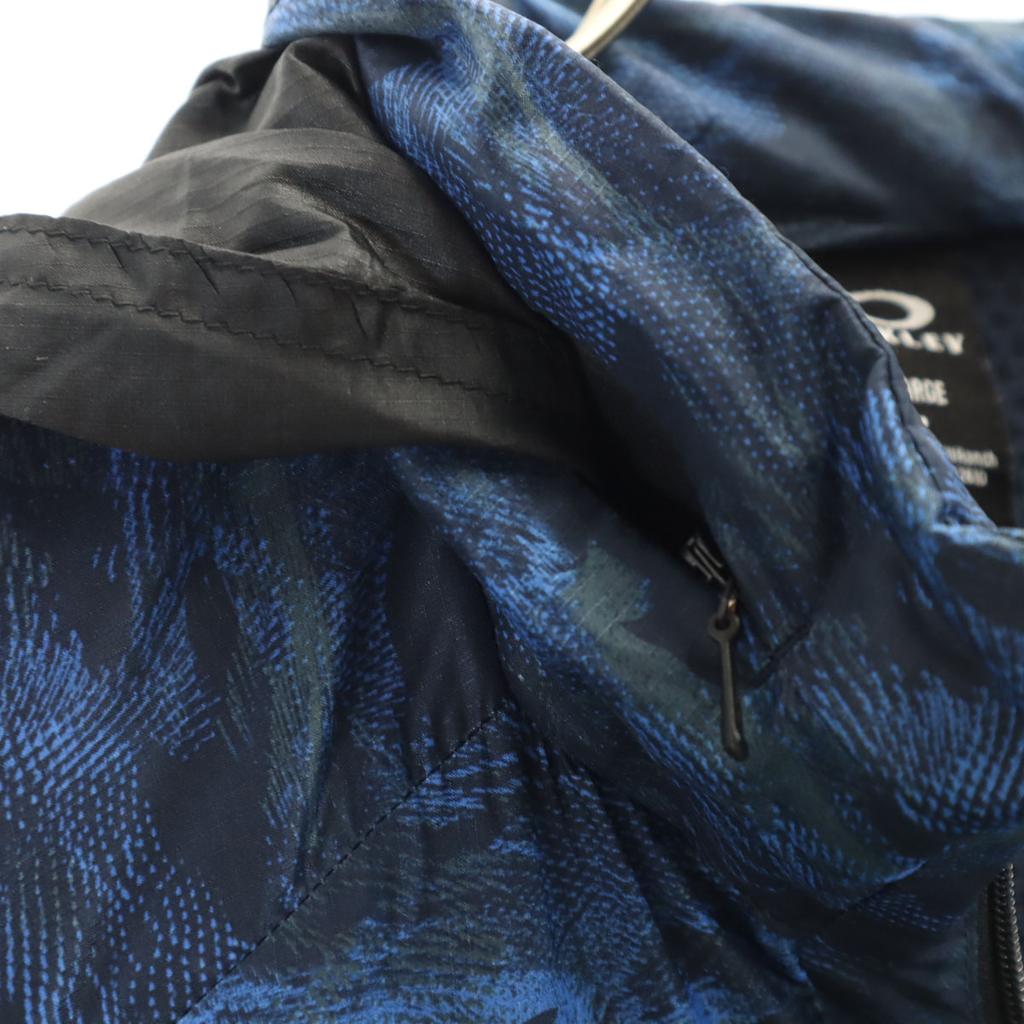 OAKLEY Overall handle Wind Warm Jacket L Blue Men's Used