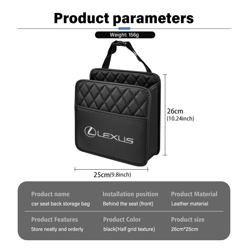 Für Lexus Auto Rücksitz Aufbewahrungstasche Organizer Box Auto Zubehör RX350 IS250 CT200h ES250 ES300h NX300h IS200 GS300