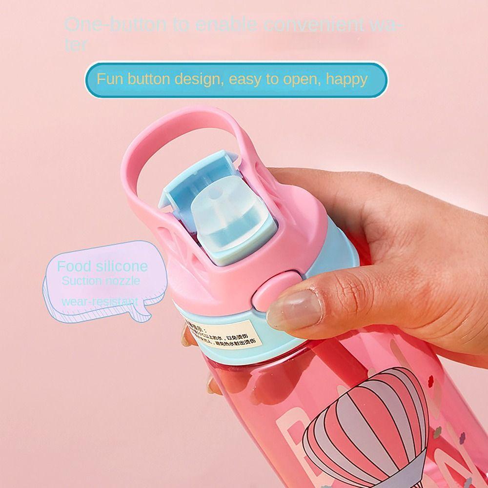 with Flip Straw Water Sippy Cups Leakproof Drinking Cup Sports Bottles  for Student Outdoor Sports