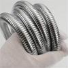 Black/silver Extendable Garden Hose SUS 304 Flexible Shower Long Bathroom Pipe Extension Water Pull Accessories Hoses Pipes Home