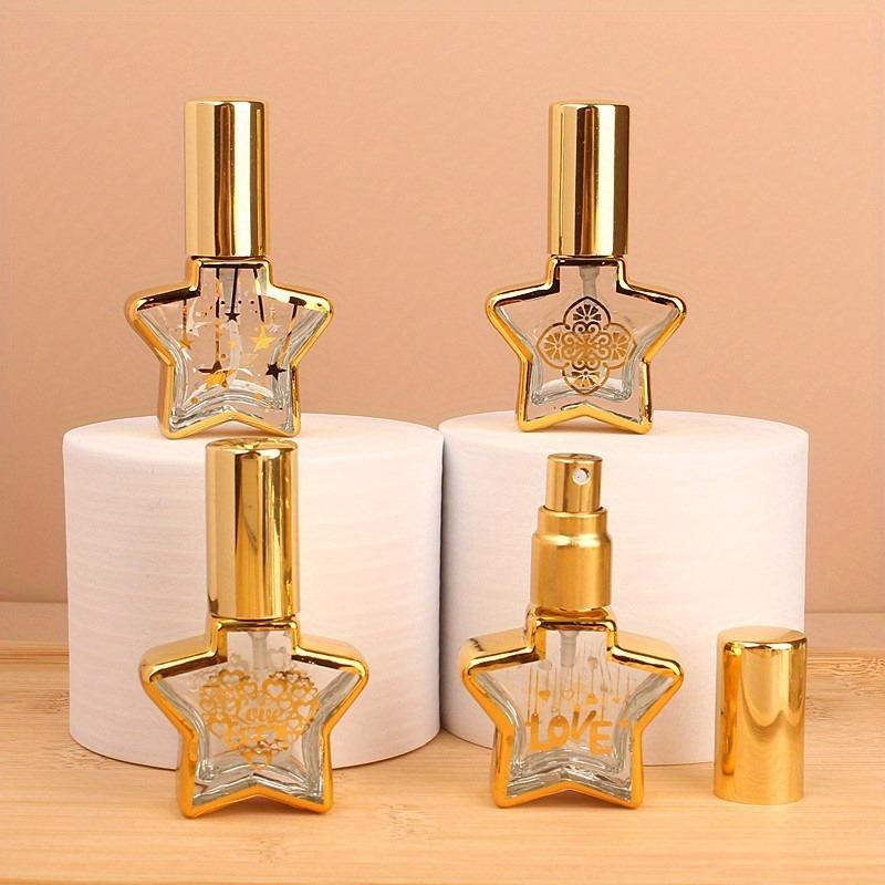 2pcs/set 8ML Luxury Golden Essential Oil Roller Bottle Refillable Perfume Bottle Glass Roll-On Essential Oil Bottle Cosmetics