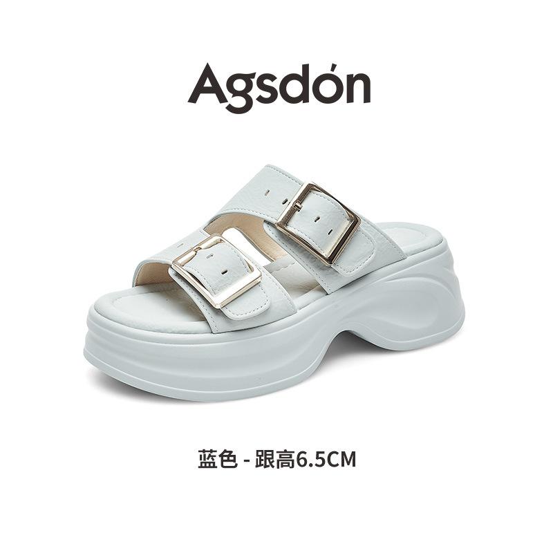 Augustine platform slippers women's summer sandals women's 2025 new beautiful skirt beach cool slippers