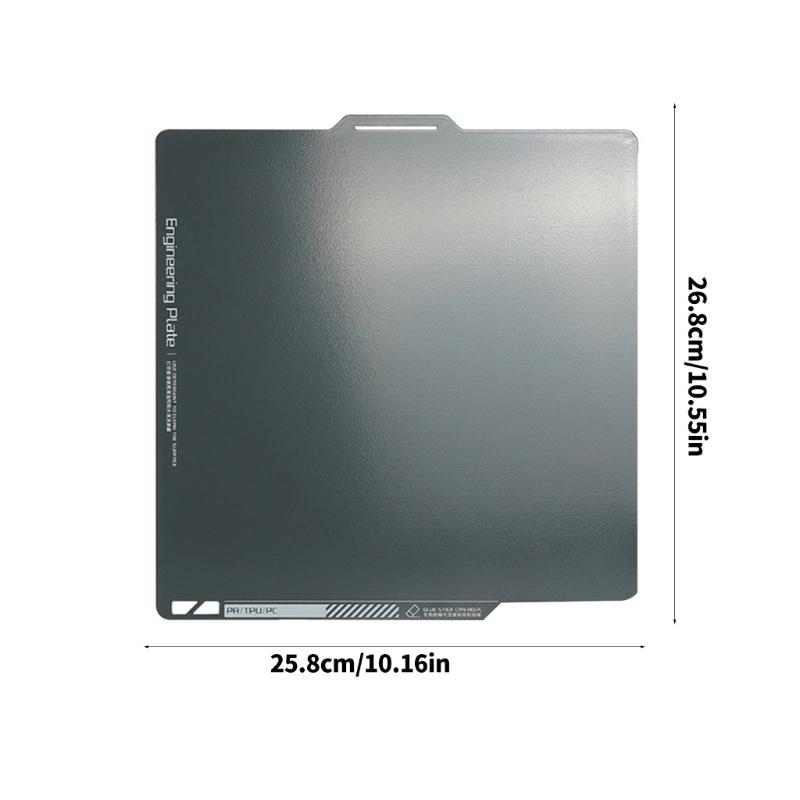 258x268mm Strukturierte Bauplatte Stahl 3D-Drucker Zubehör Druckplatte Doppelseitig 3D-Druckplatte Für X1/P1P