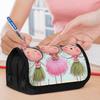 Two-Tiered Pencil Holder, Colorful Printed Pencil Bag Featuring Girls, Stylish Storage Solution, Handy Zippered Pencil Case, Sturdy Material, Ideal Fo