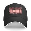 One Loved Teacher Vintage Hip Hop Hat Fashion Outdoor Sports Sandwich Baseball Cap