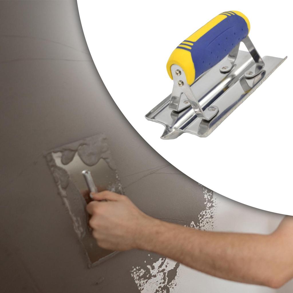 Corner Angle Trowel Stainless Steel Durable Hand Tool Plastering Tool with Grip Handle Premium for Scraping Mudding Drywall