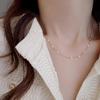[alisashelly] Women's 925 Sterling Silver Necklace, Chain Only, Hypoallergenic, 18K Gold Plated, Adjustable Strap, Simple, Popular for Women In Their