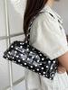 Modern City Pvc Shoulder Bag With Zipper Closure For Daily Use