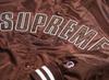 Supreme X Champion Satin Varsity Jacket "Brown"