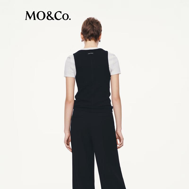MO&Co. Women's U-Neck Textured Tank Top