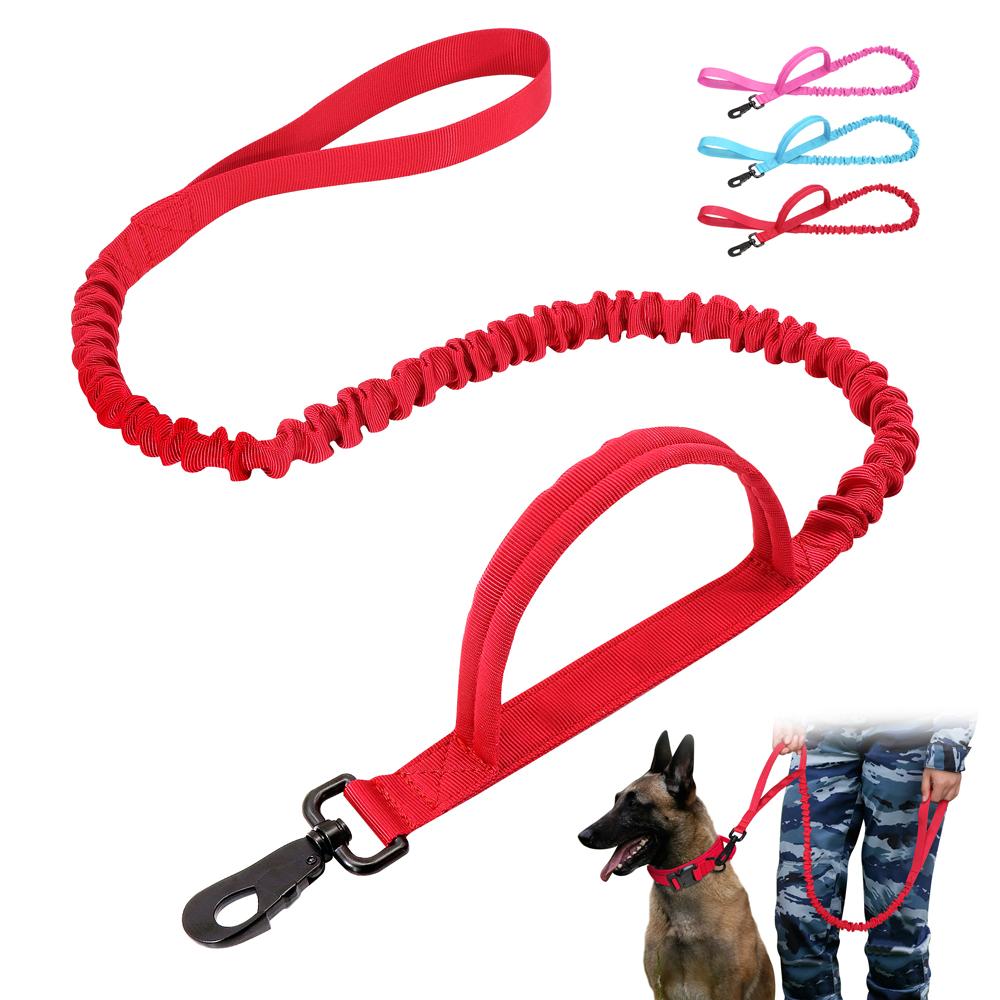 

Military Tactical Dog Leash Durable Nylon Bungee Leash Pet Training Lead Rope With Handle For Medium Large Dogs French Bulldog M