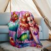 1PC Custom Name Mermaid Adventure Nemo outdooor Flannel blankets Patterns Throw Blanket All-Season Soft Gift for Couch, Bed, Camping gifts