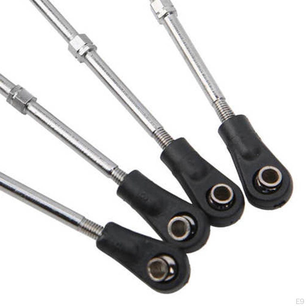 4 Pcs Upgraded Metal RC Car Adjustable Handlebar Levers for HSP HPI Vehicles Spare Parts with Screw