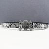 Unisex Y2K Rhinestone Skull Punk Belt with Rivet and Python Skin Design