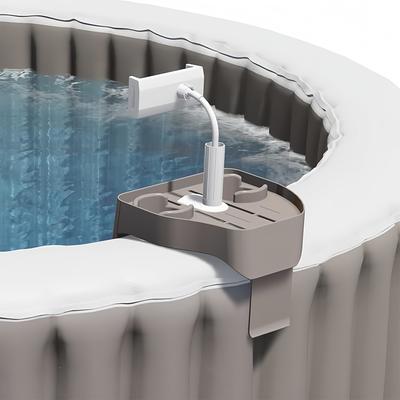 3-in-1 Pool and Hot Tub Holder with Cup Holder and Phone Stand, for Drinks, Tablet, Accessories