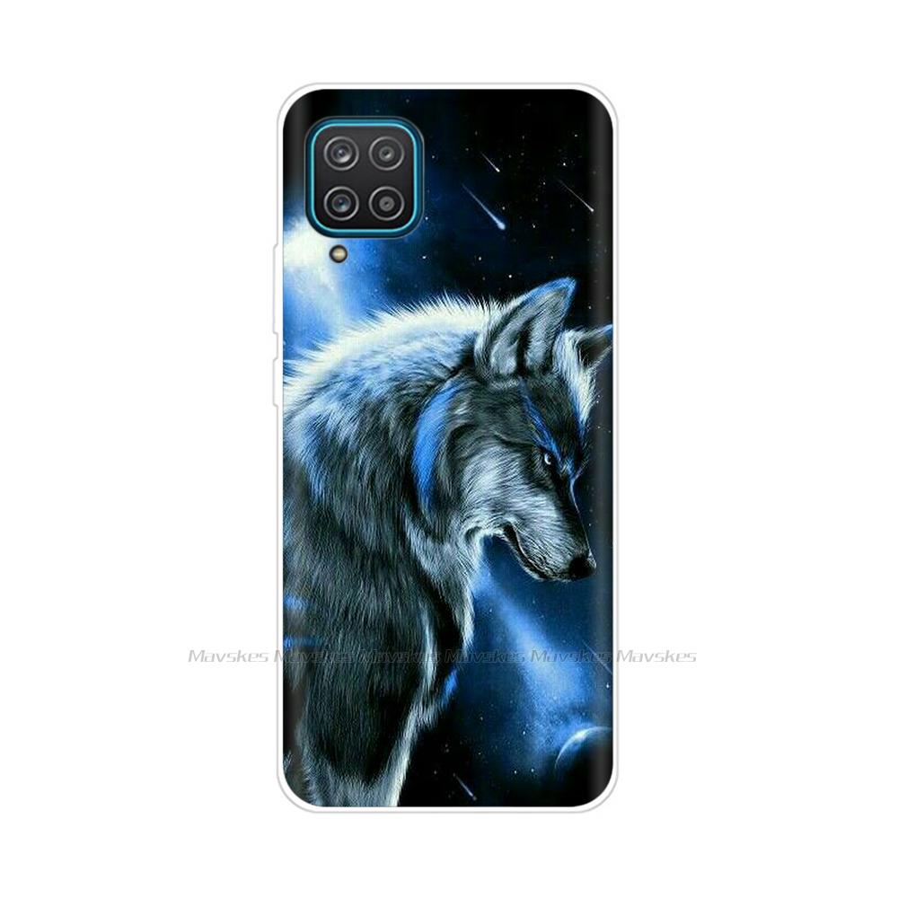 Soft Silicon Cover For Samsung Galaxy A12 Case Cute Flower Cat Bumper For Samsung A12 Phone Case Cover For Samsung A12 A 12 6.5"