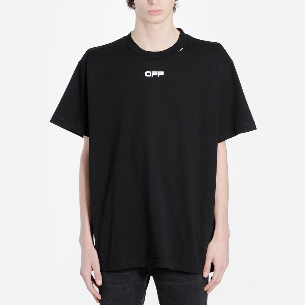 Off-White Caravaggio Arrow T-Shirt Black Men Tops OMAA038S201850041088