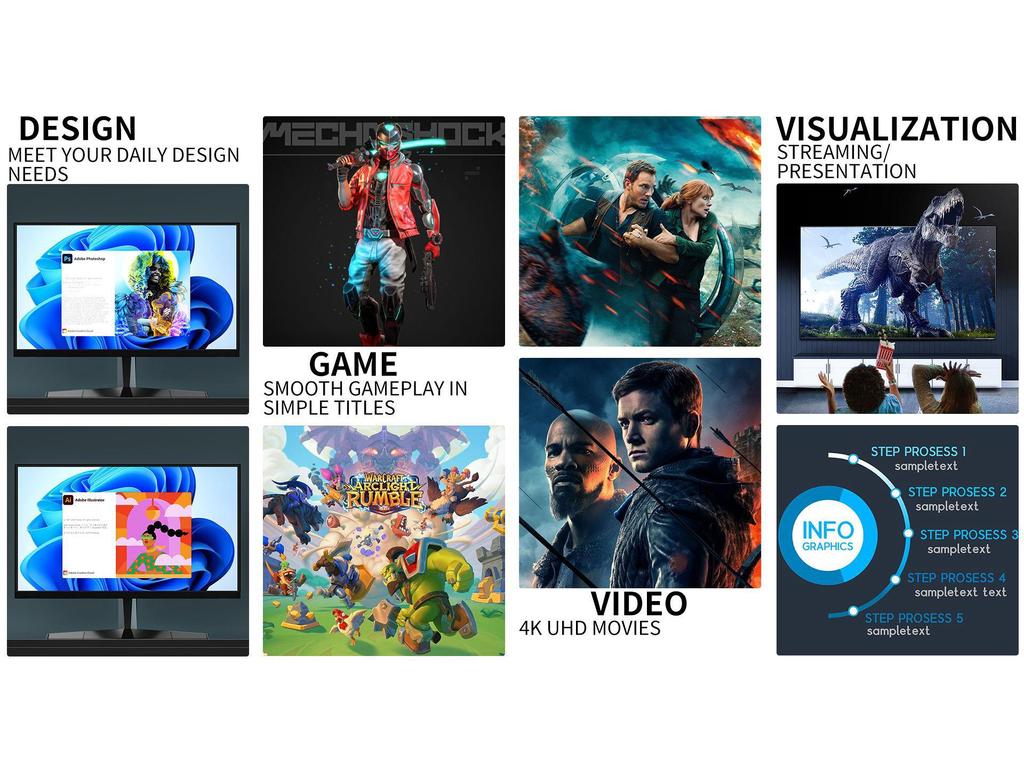 PCSTICK Mini Host: 4K HD Video Game Mini PC J4115