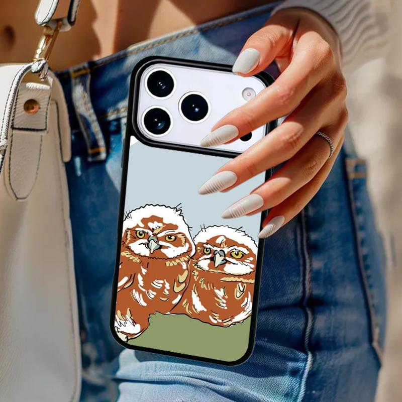 Baby Owl Phone Case For iPhone 17 Air 14 15 13 12 Max Cover For Apple 14 15 16 16e 11 Pro Max Plus Coque