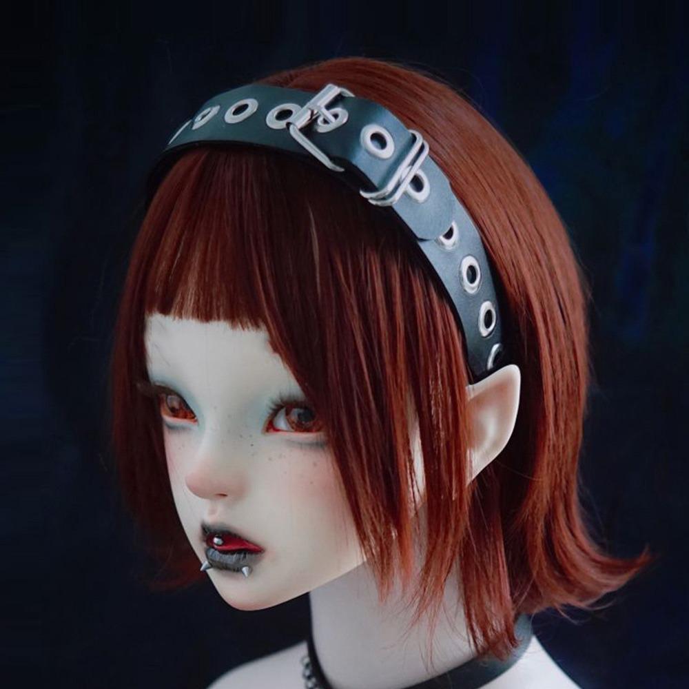 

Ручная работа Ободок из ПУ кожи Готический стиль Рок-ободок Дерзкие аксессуары Головной убор Показы мод чёрный