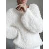2026 Womens Oversized Round Neck Long Sleeve Knit Sweater In Pastel Colors Soft Casual Pullover