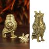 New Ancient Owl Zun Bronze Vessel Retro Style Metal Craft For Tea Table Entrance Decor Chinese Cultural Artifact Collectible