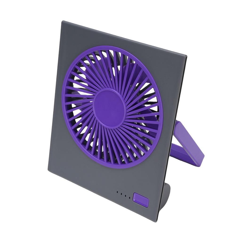 Desk Fan 4 Speeds Adjustable 180 Degree Tilt Folding Quiet Strong Wind Battery Operated Mini