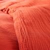 "Noah" Cotton Gauze Duvet Cover Set 240 X 220 for Double Bed 140 To 160 Cm - Noah Terracotta