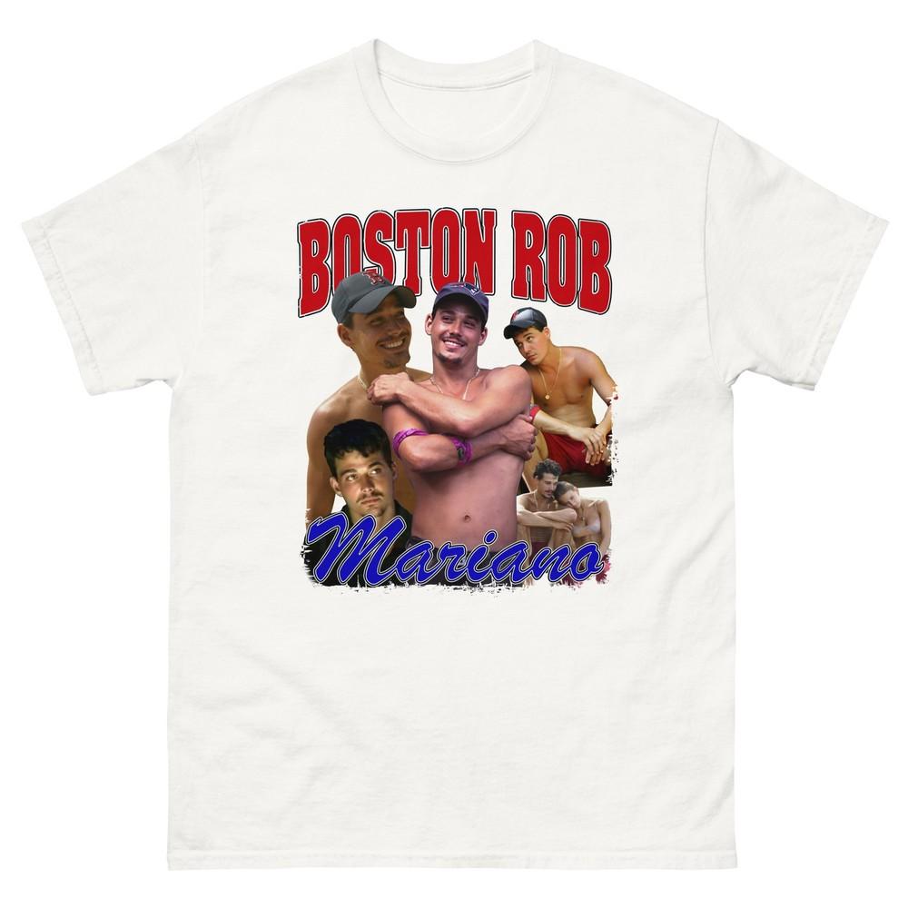 Boston Rob Young Collage Tribute Tshirt Survivor Legend Era Traitors Tee S