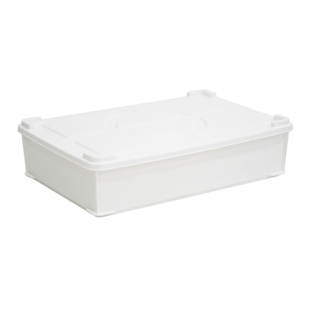 Pizza Dough Proofing Box with Cover Food Storage Tray Portable Versatile Pizza Dough Storage Box for Bakery Household Kitchen