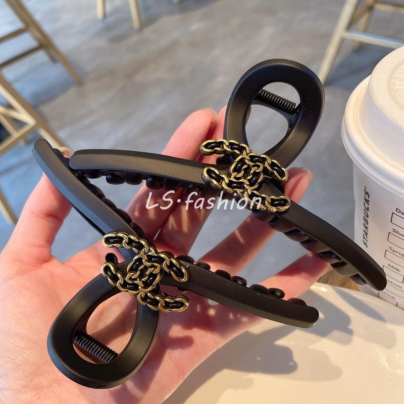 13 cm große Klammer~ Französisch Retro Kleine Duftende Haarklammer Kinderhaarklammer am Hinterkopf Matte Haiklammer