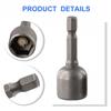Driver Socket Additional Length Chrome Vanadium Steel Drill Chuck