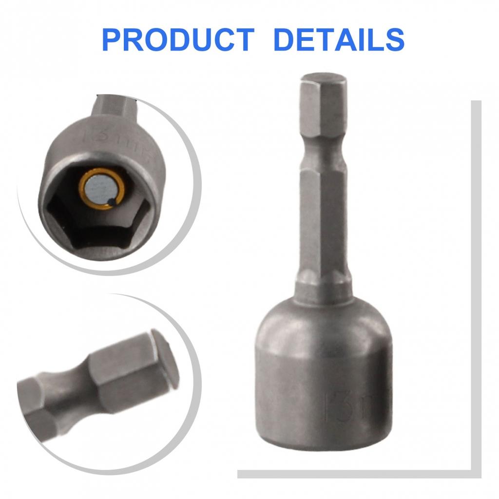 Driver Socket Additional Length Chrome Vanadium Steel Drill Chuck